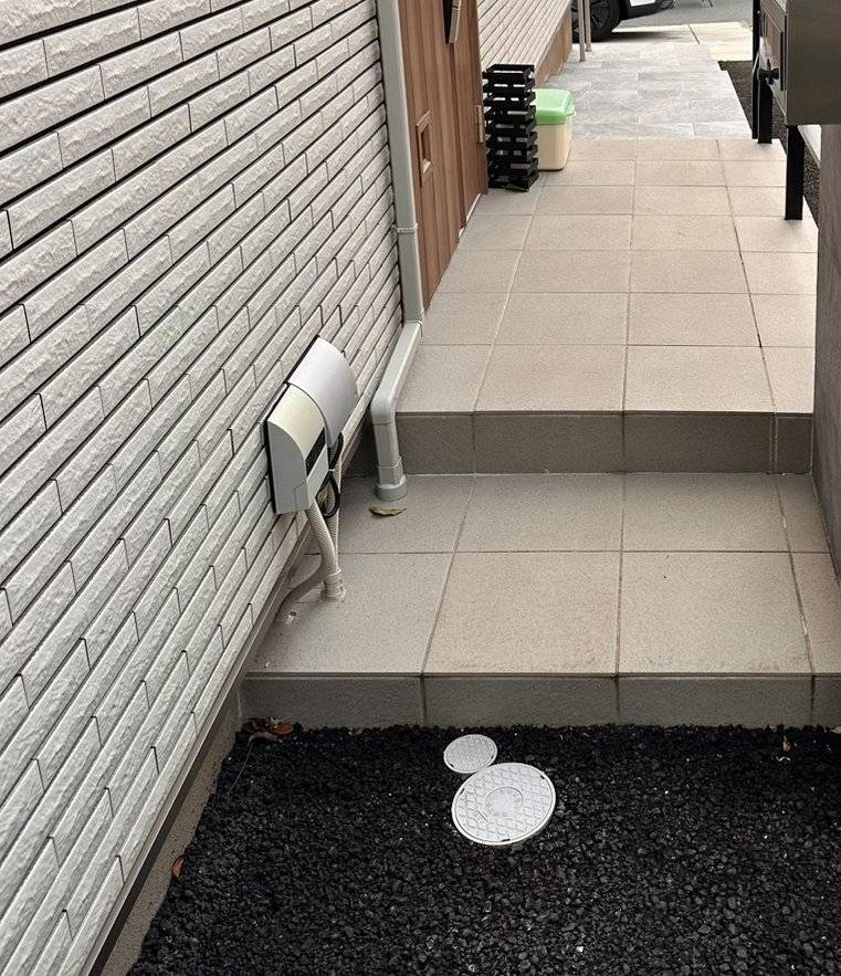 既存階段からスロープへ～リフォーム外構